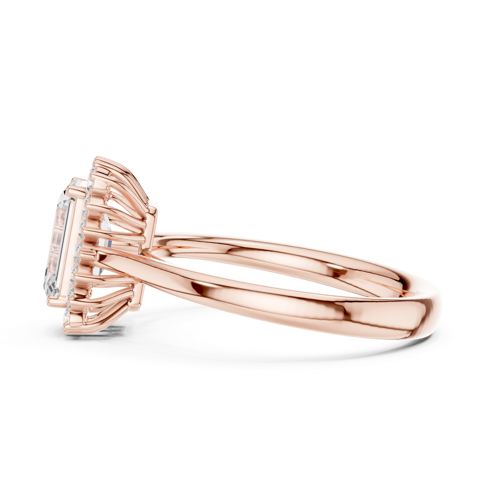Gold Ring DDLR-700, Rose Gold, view 3