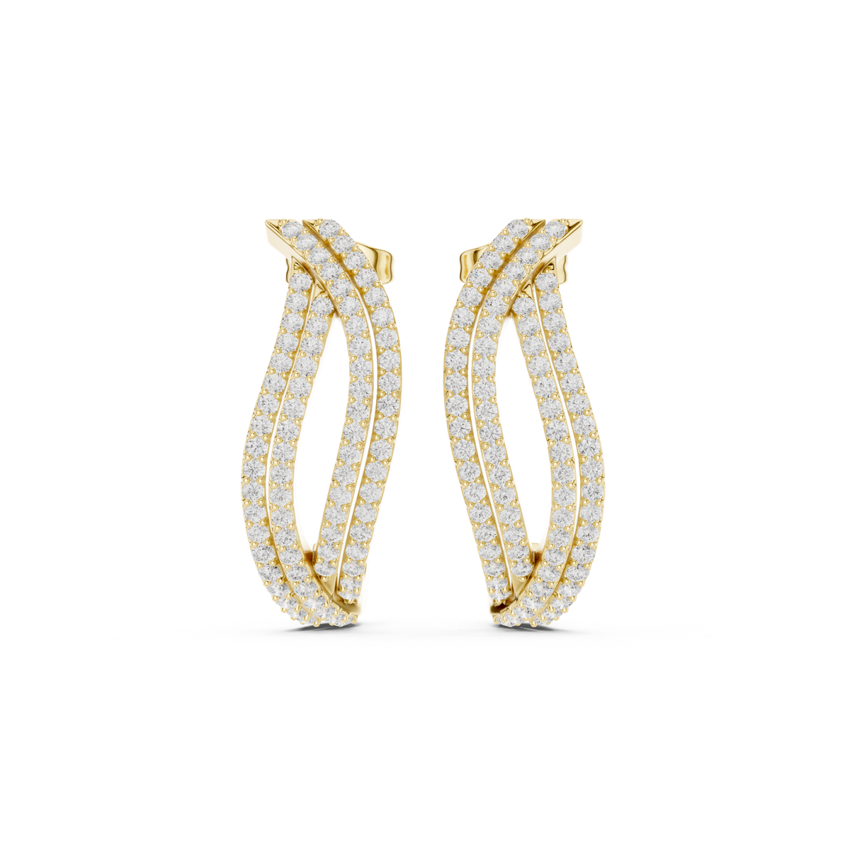 Gold Earrings SBER(14), Yellow Gold