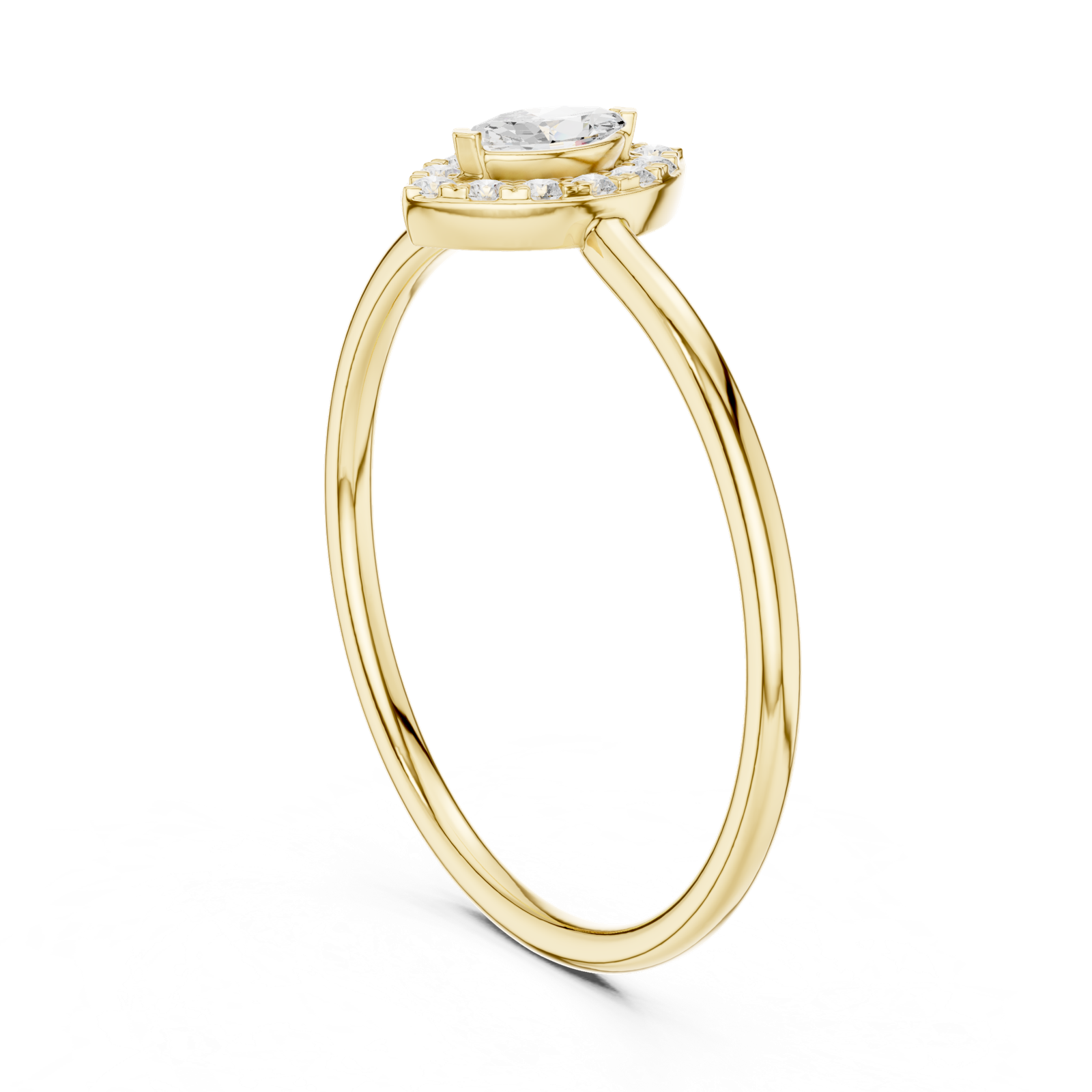 Gold Ring HLR-204, Yellow Gold