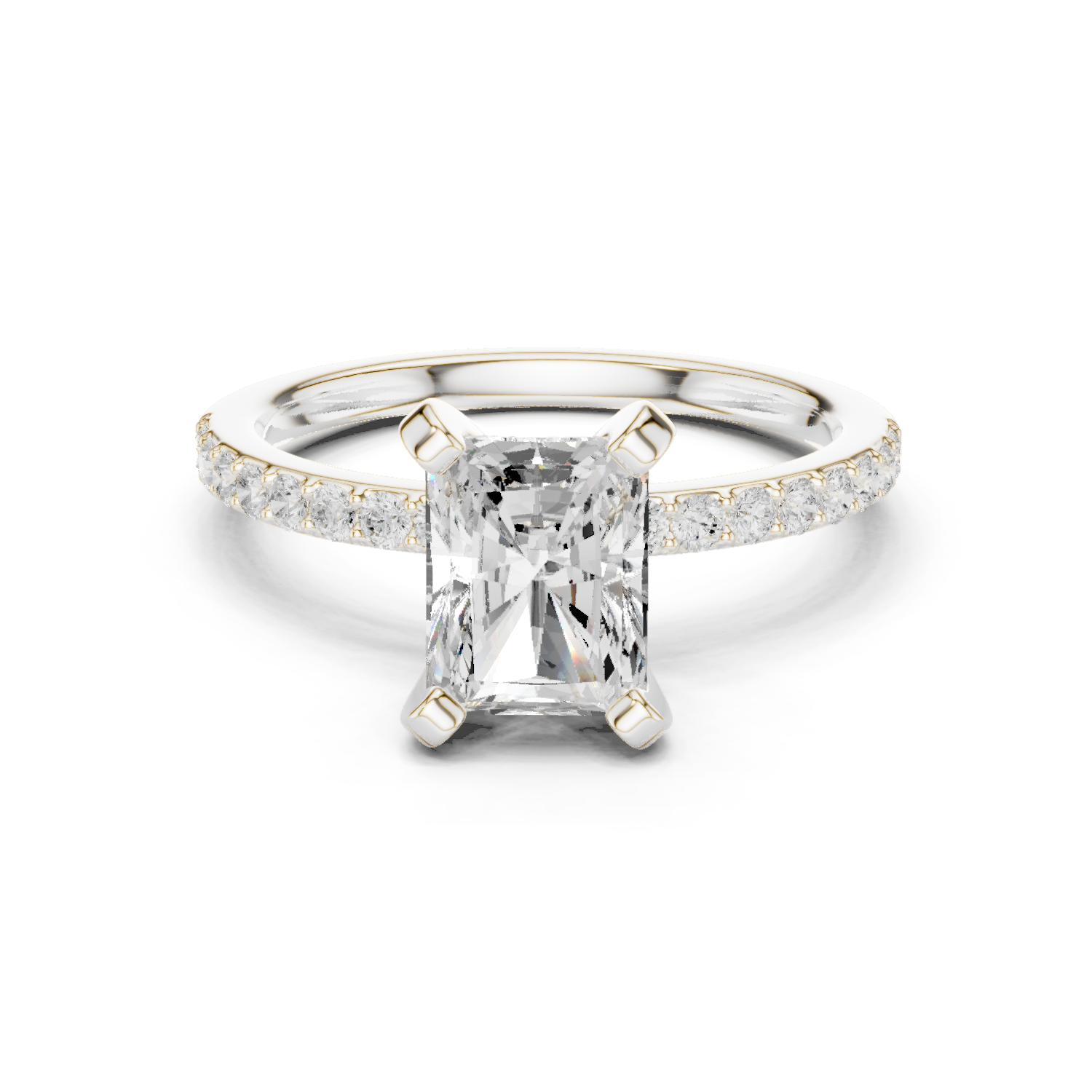 Gold Ring DDLR-891, White Gold
