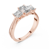Gold Ring LR-0034, Rose Gold, view 2
