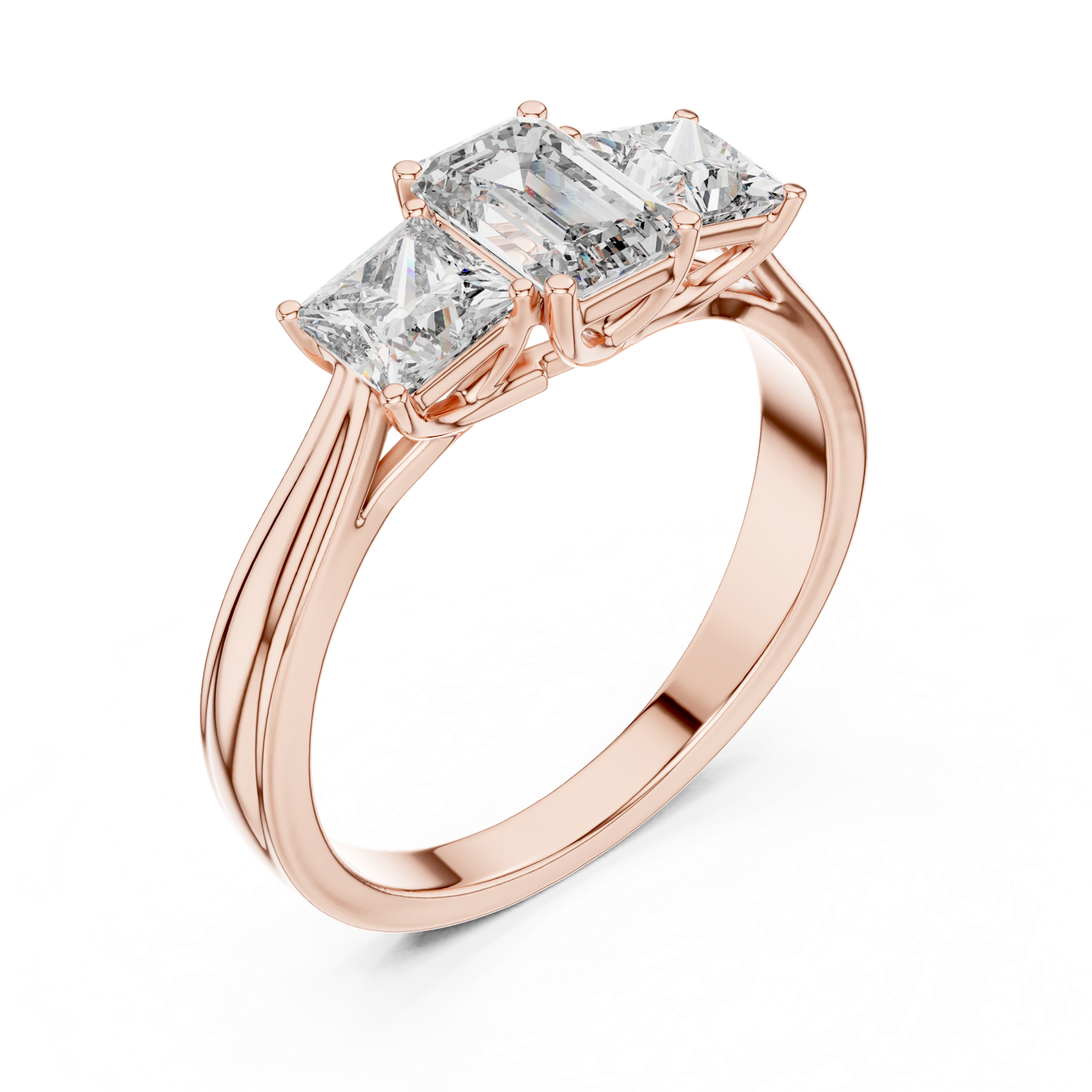 Gold Ring LR-0034, Rose Gold, view 2