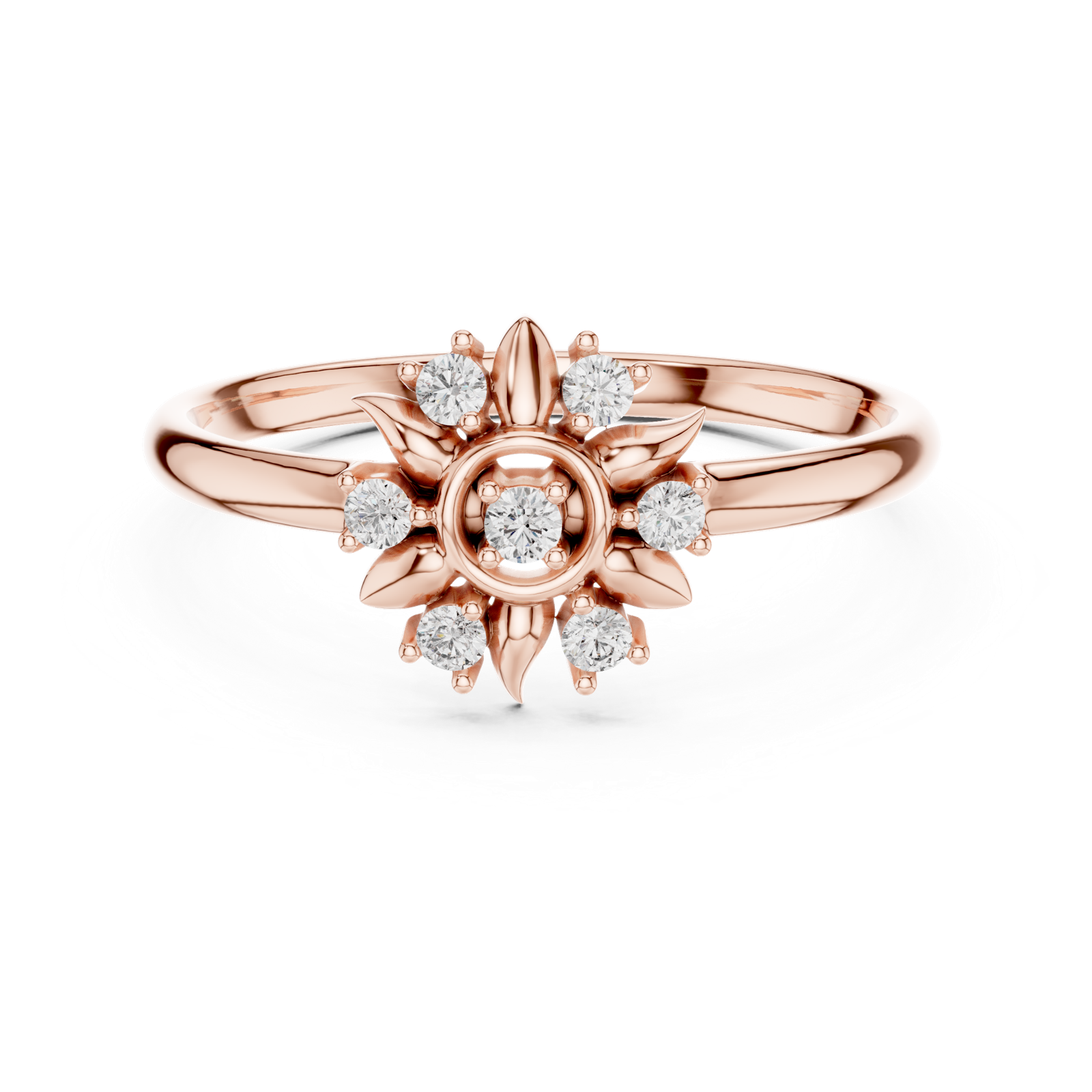 Gold Ring 1 (418), Rose Gold, view 4