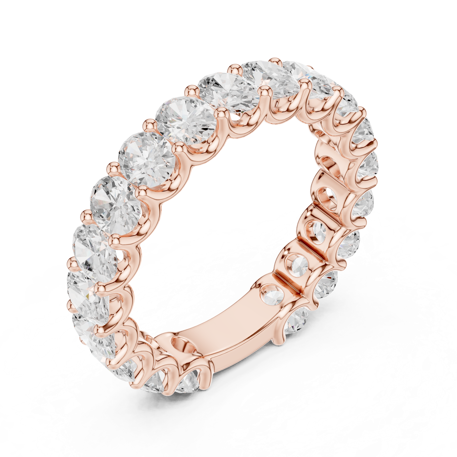 Gold Ring DDLR-695, Rose Gold, view 2