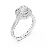 Gold Ring DDLR-665, White Gold, view 2