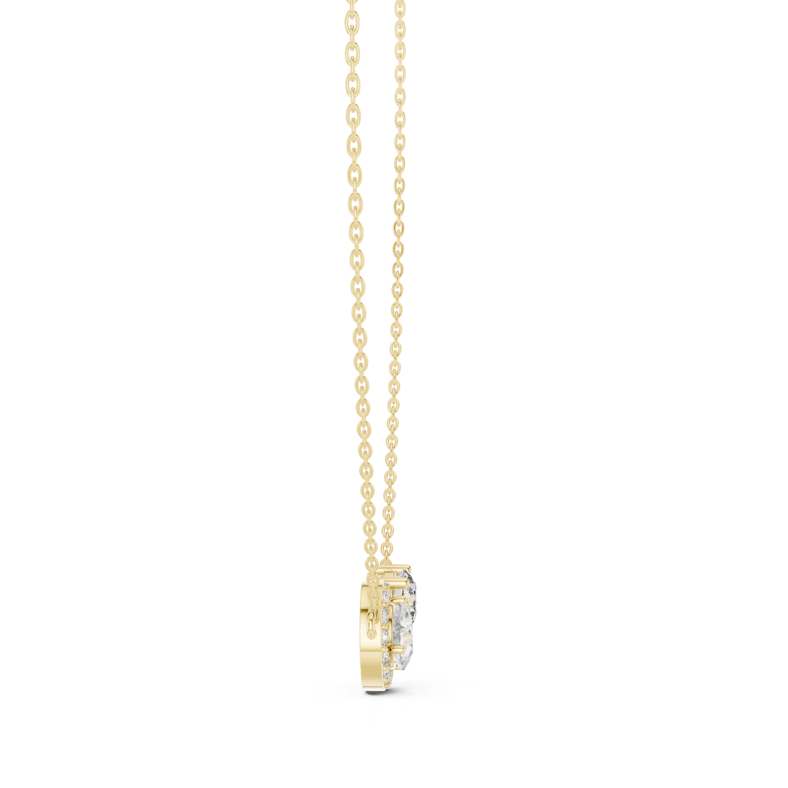 Gold Pendant GPD-0019, Yellow Gold, view 3