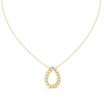 14K Solid Gold Lab Diamond Pendant Necklace, Yellow Gold, view 4