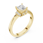 Gold Ring DDLR-496, Yellow Gold, view 2