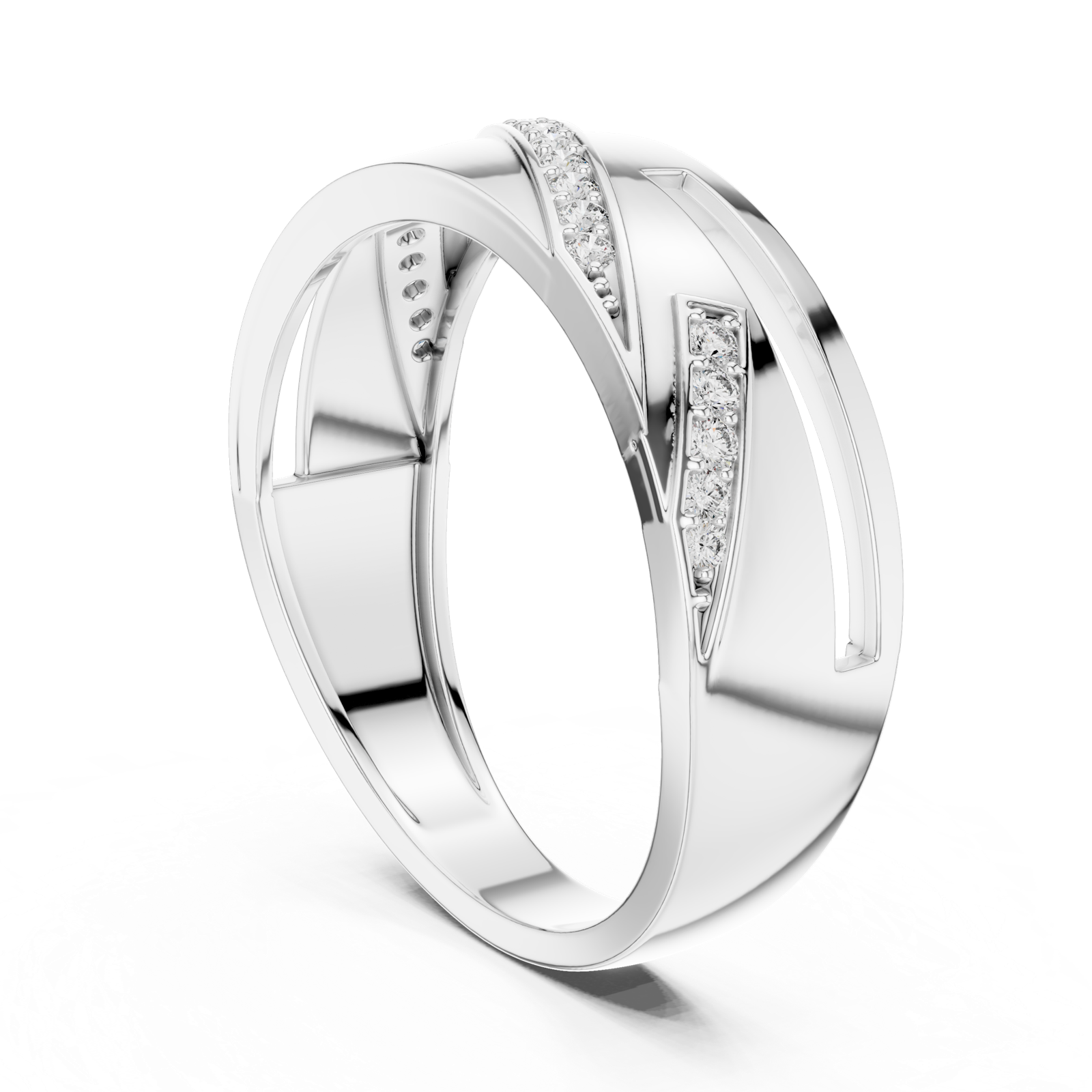 Gold Ring LR-01 (12), White Gold