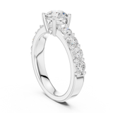 Gold Ring DDLR-655, White Gold, view 1