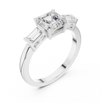 Gold Ring DDLR-1109, White Gold, view 2