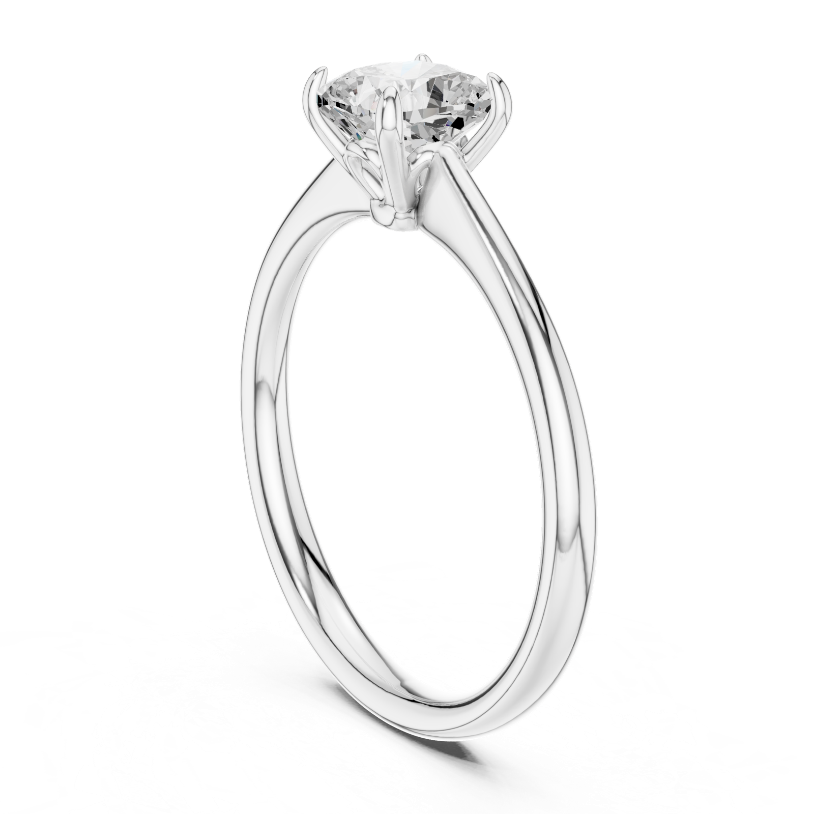 Gold Ring DDLR-801, White Gold, view 1