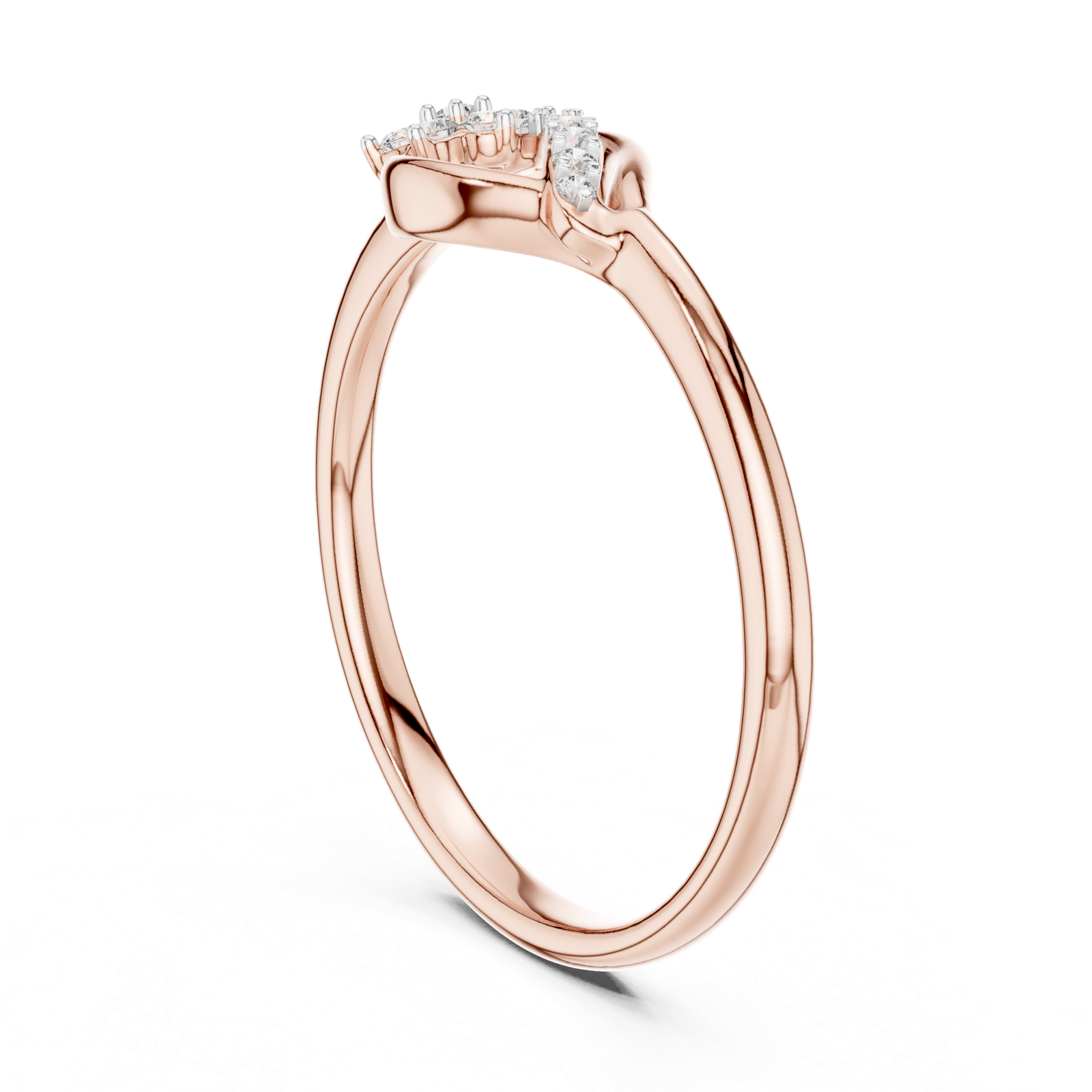 Gold Ring 12-10046@L, Rose Gold, view 1