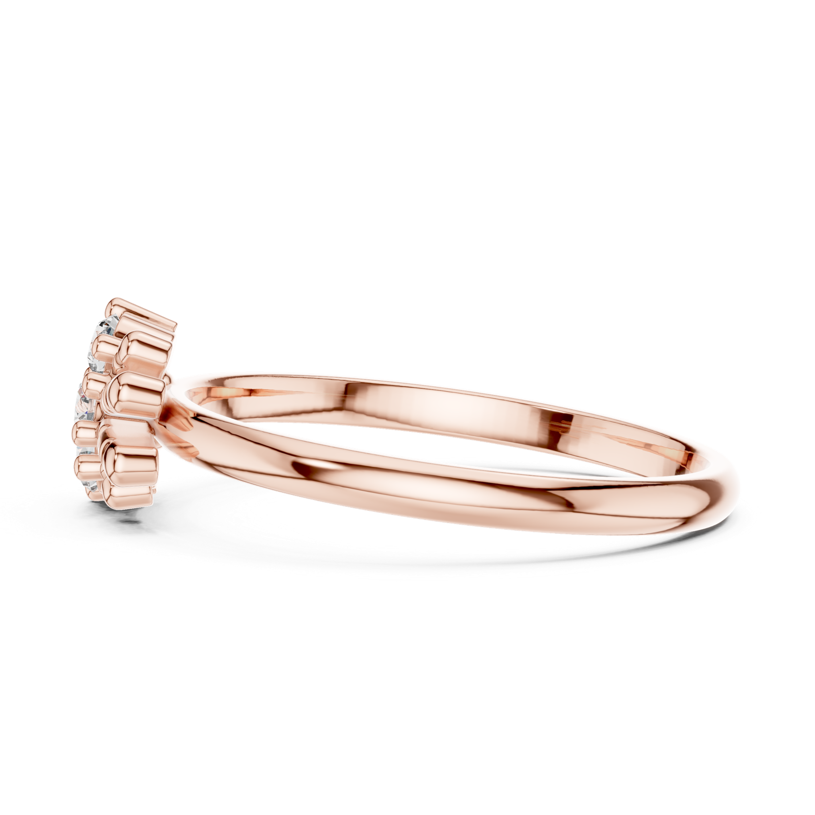 Gold Ring LR-01 (91), Rose Gold, view 3