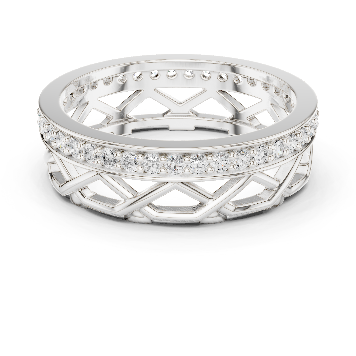 Gold Ring L22-R9, White Gold