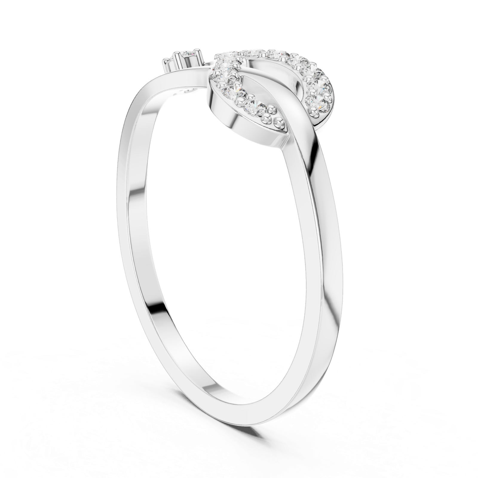 Gold Ring DR-6298, White Gold