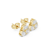 Gold Earrings APS-02-E, Yellow Gold, view 1