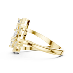 Gold Ring DDLR-530, Yellow Gold, view 3