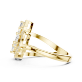 Gold Ring DDLR-530, Yellow Gold, view 3