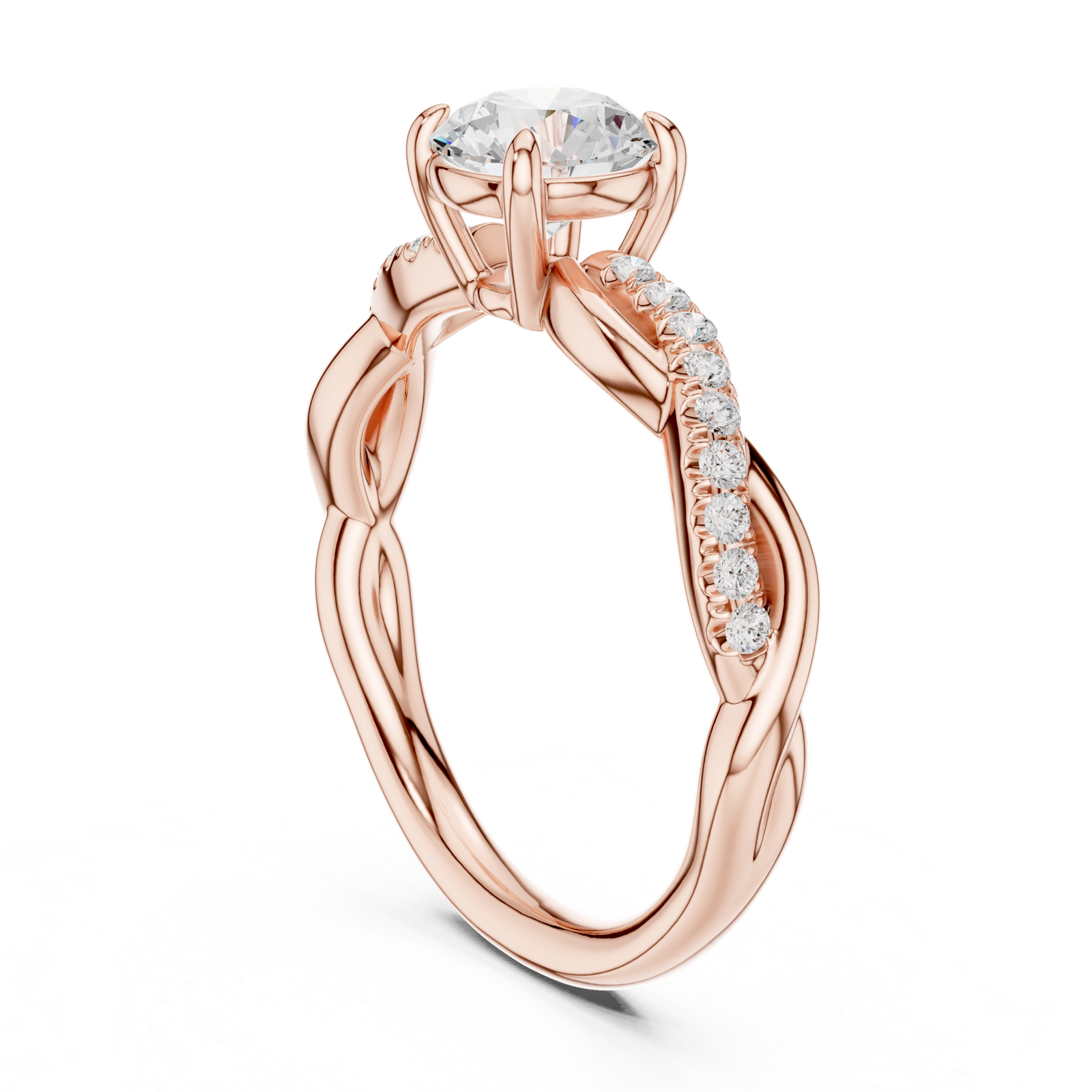 Gold Ring DDLR-641, Rose Gold