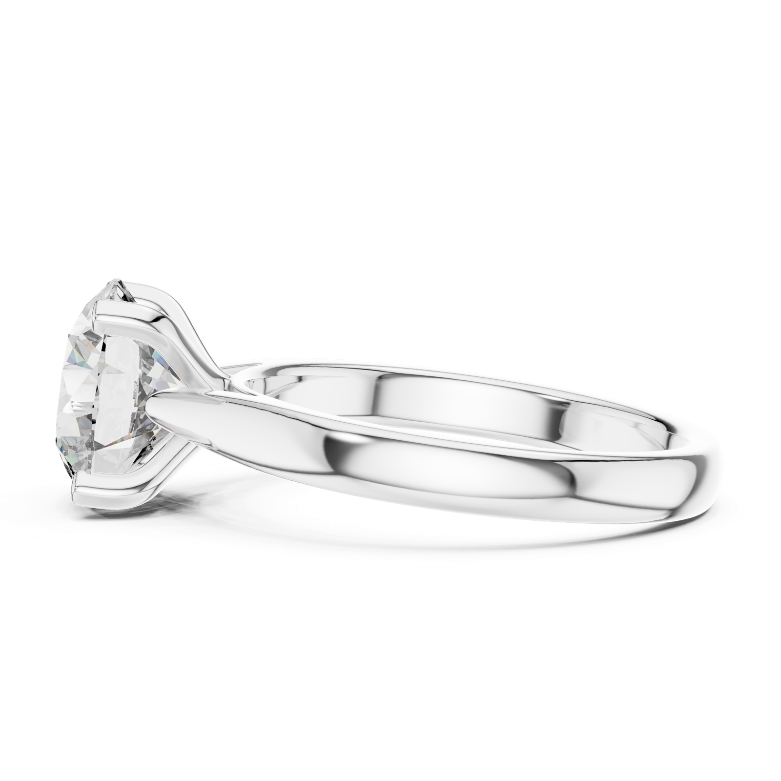Gold Ring DDLR-068, White Gold, view 3