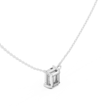 Gold Jewelry DDPO-001, Emerald center stone, White Gold, view 2