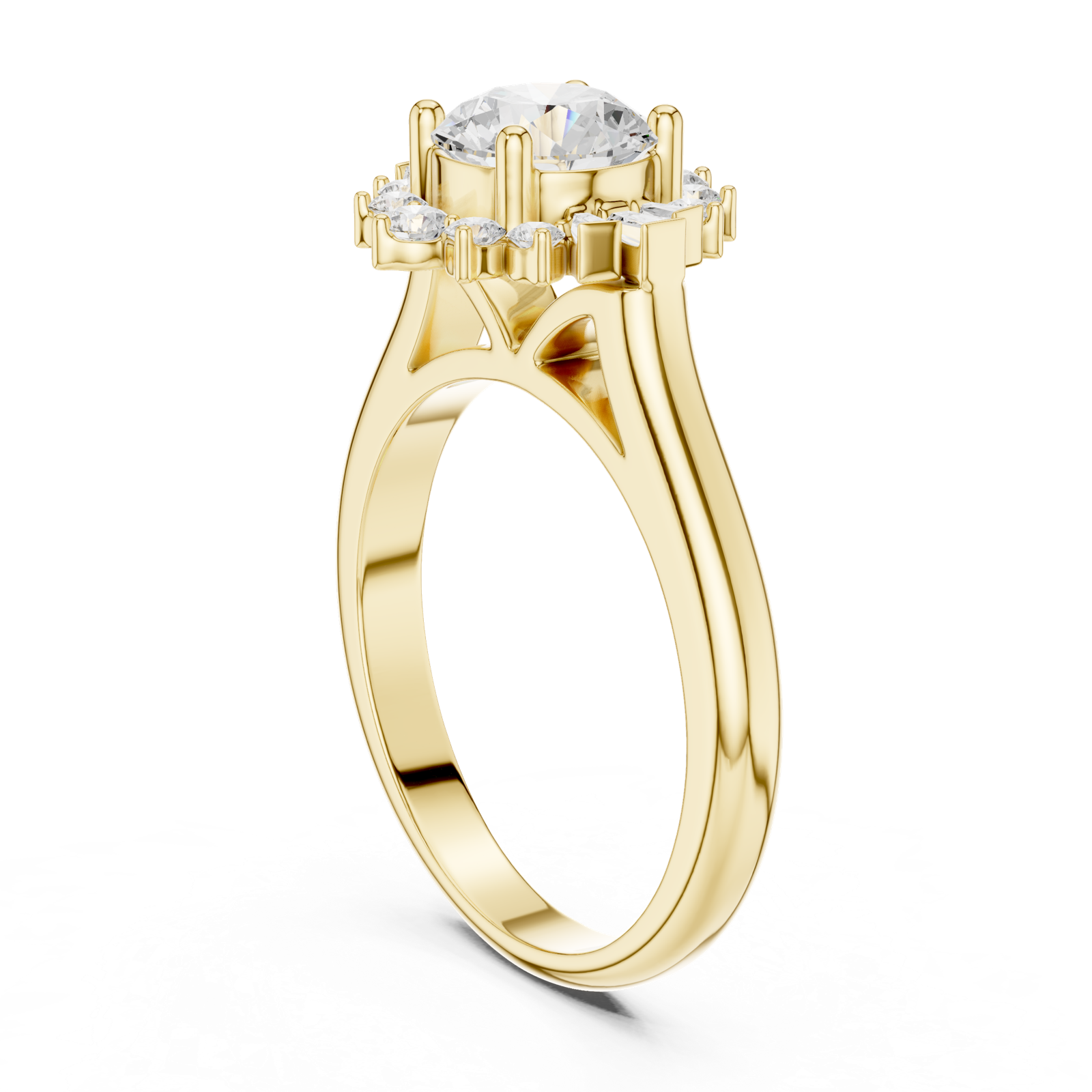 Gold Ring DDLR-334, Yellow Gold, view 1