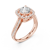 Gold Ring DDLR-680, Rose Gold, view 2
