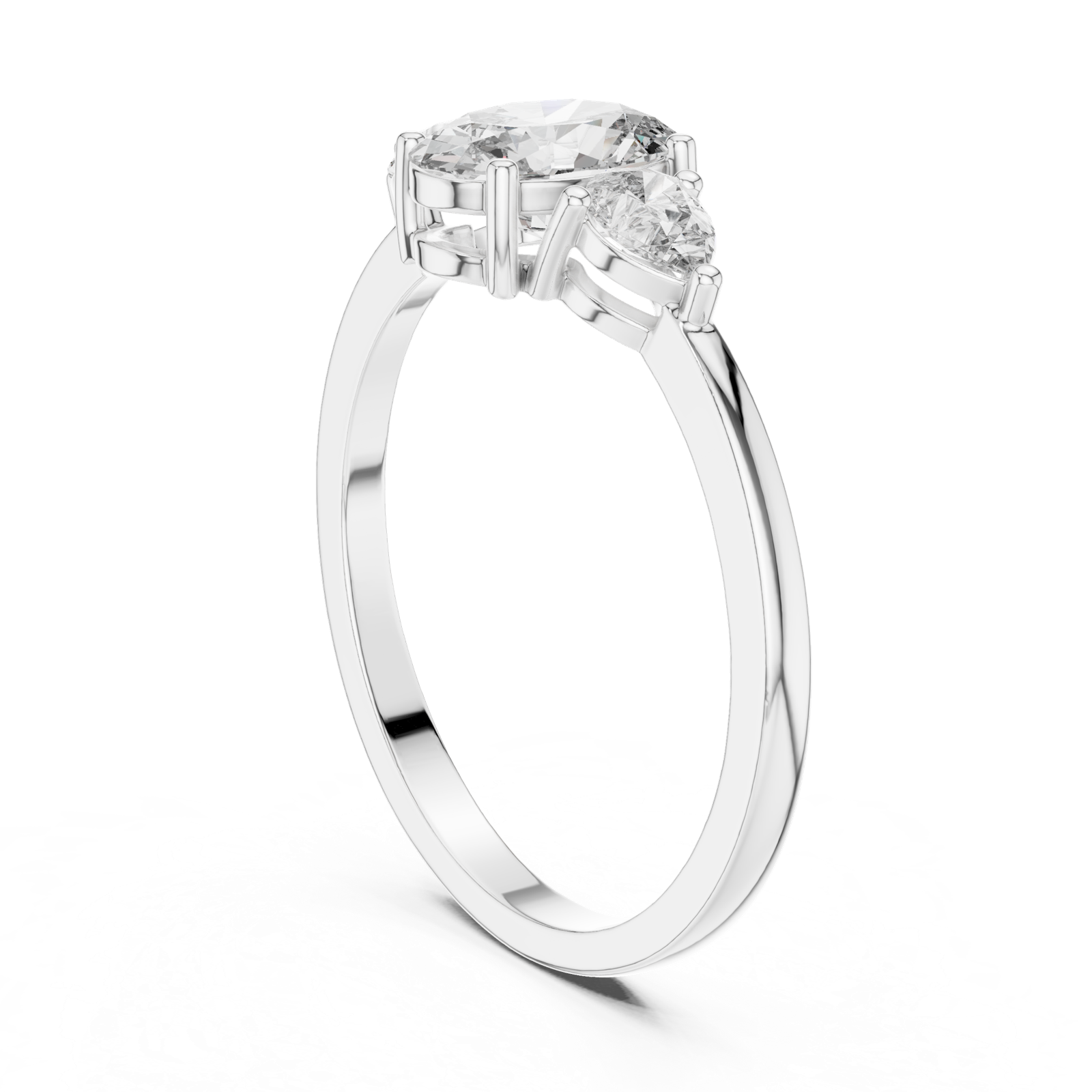 Gold Ring HLR-22, White Gold