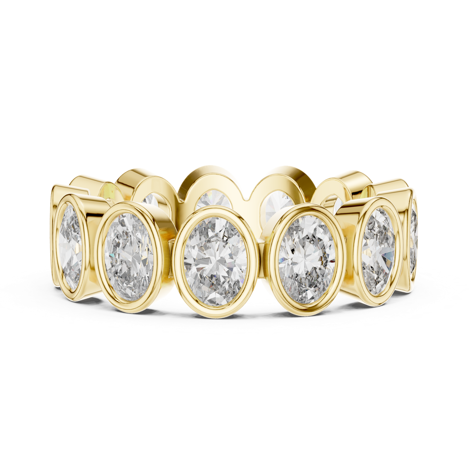 Gold Ring DDLR-221, Yellow Gold, view 3