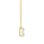 Gold Jewelry DDPO-001, Radiant center stone, Yellow Gold, view 3