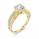 Gold Ring DDLR-636, Yellow Gold, view 2