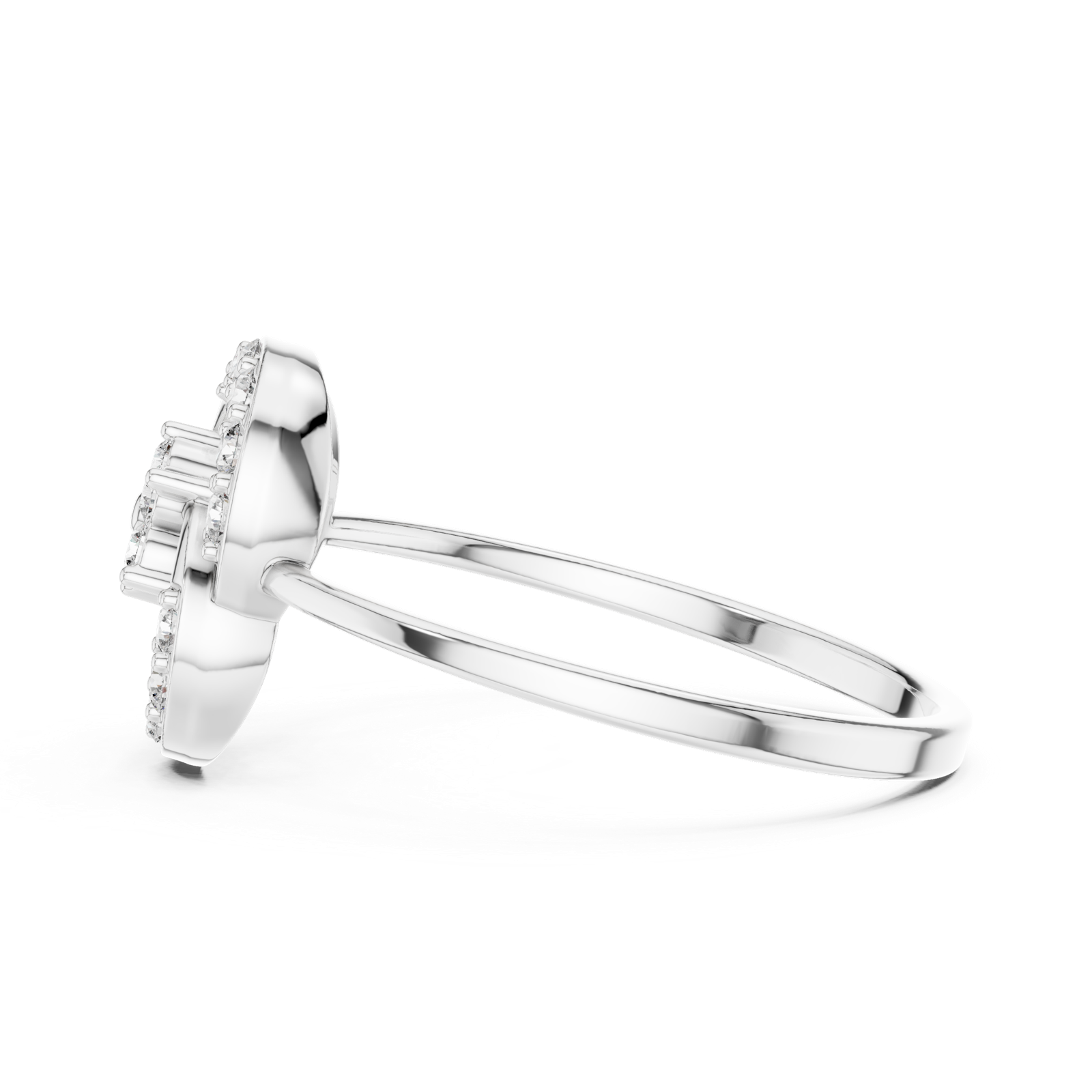 Gold Ring 1 (179), White Gold, view 3