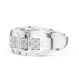 Gold Ring LR-01 (17), White Gold, view 3