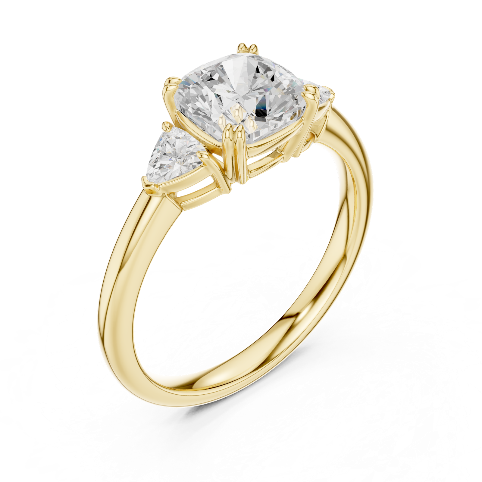 Gold Ring DDLR-850, Yellow Gold, view 2