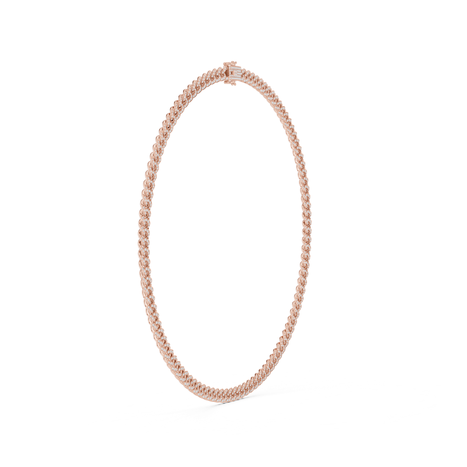 Gold Necklace GNK-0042, Rose Gold, view 3