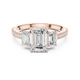 Gold Ring DDLR-790, Rose Gold, view 4