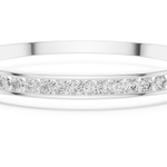 14K Solid Gold Lab Diamond Bracelet, White Gold, view 4