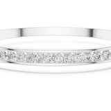 14K Solid Gold Lab Diamond Bracelet, White Gold, view 4