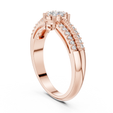 Gold Ring 19-120014L, Rose Gold, view 1