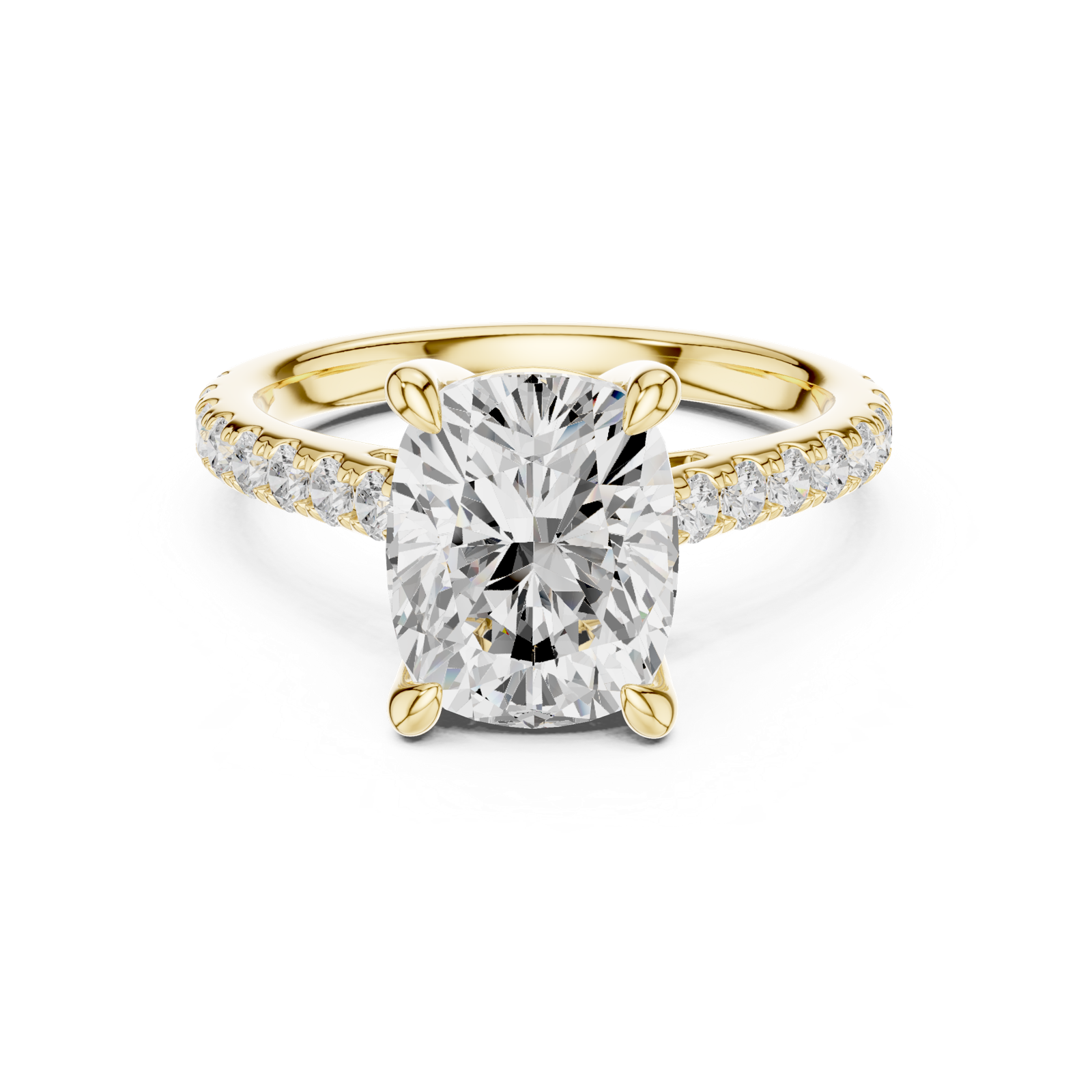 Gold Ring DDLR-250 -ECU, Yellow Gold, view 4