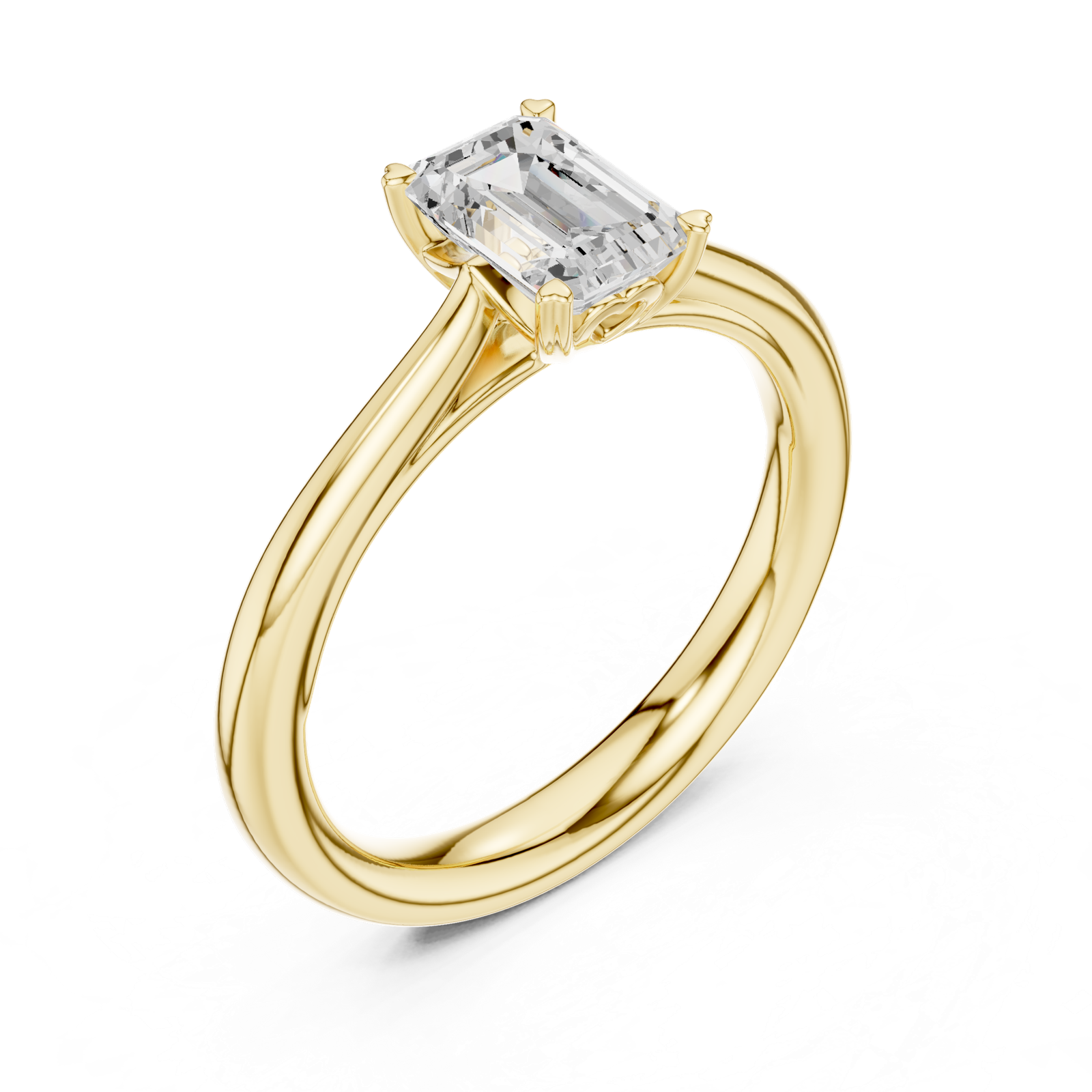 Gold Ring DDLR-539, Yellow Gold, view 2