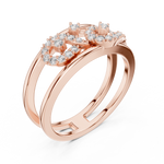 Gold Ring LR-01 (72), Rose Gold, view 2