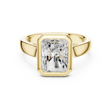 Gold Jewelry L36-3, Radiant center stone, Yellow Gold, view 4