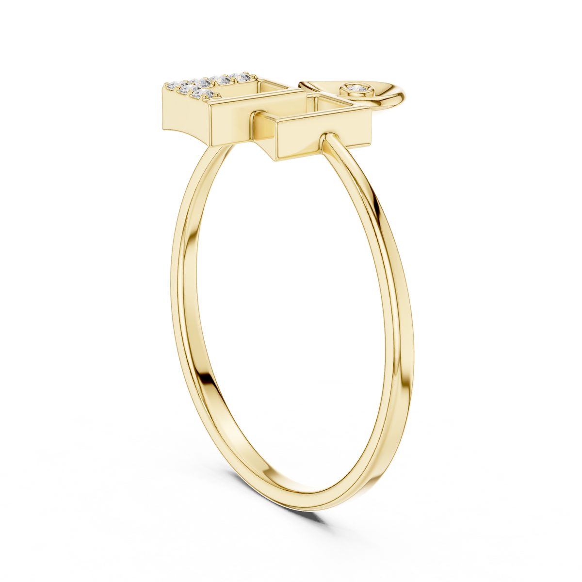 Gold Ring 1 (156), Yellow Gold, view 1