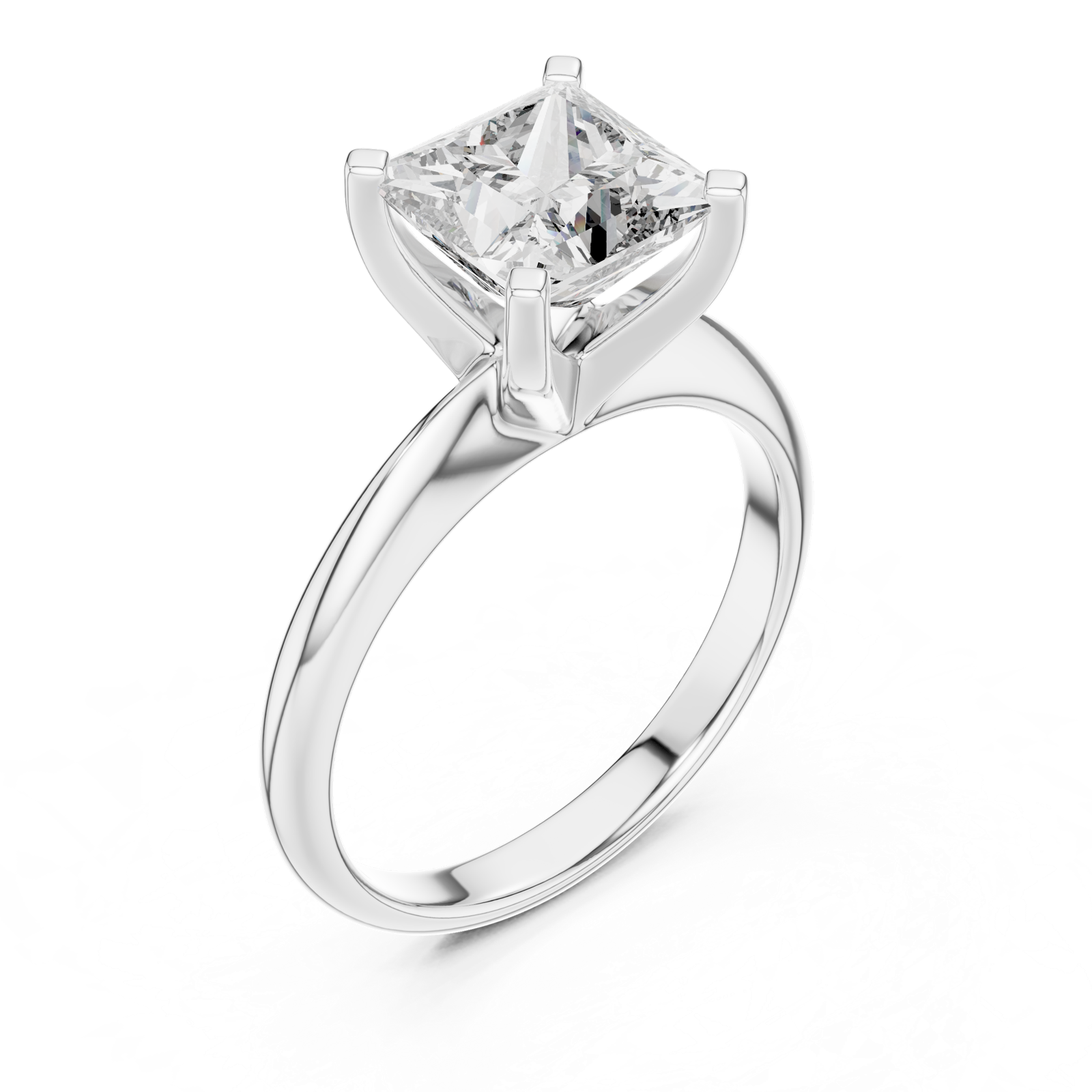 Gold Ring DDLR-053, White Gold, view 2