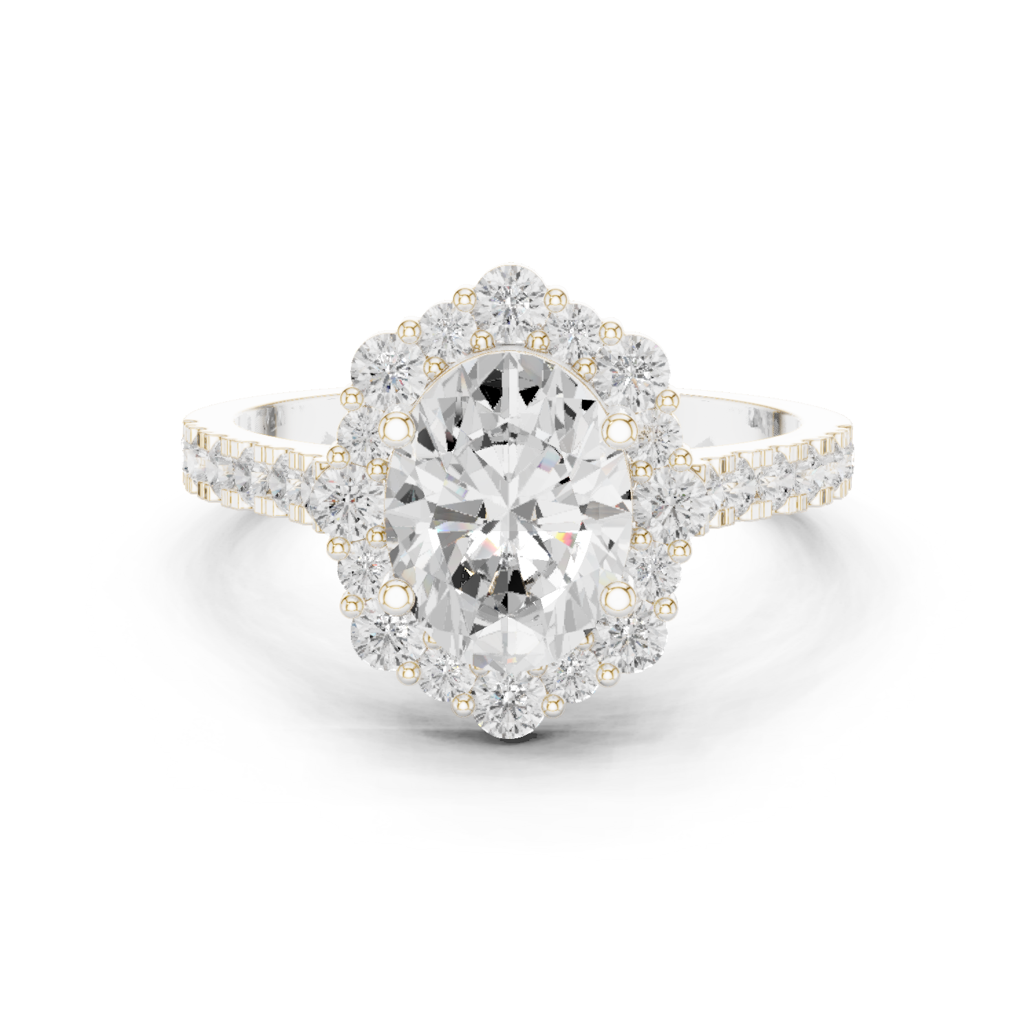 Gold Ring DDLR-351, White Gold