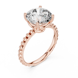 Gold Ring LR-0028, Rose Gold, view 2