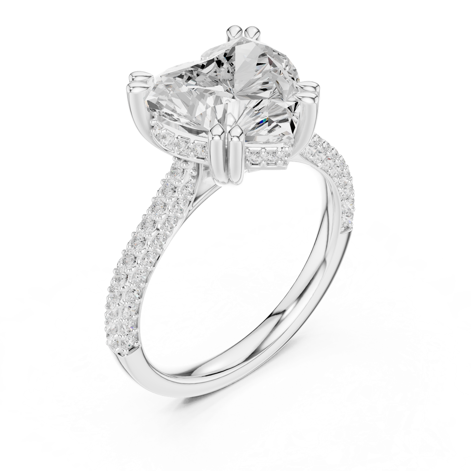 Gold Ring DDLR-955, White Gold, view 2