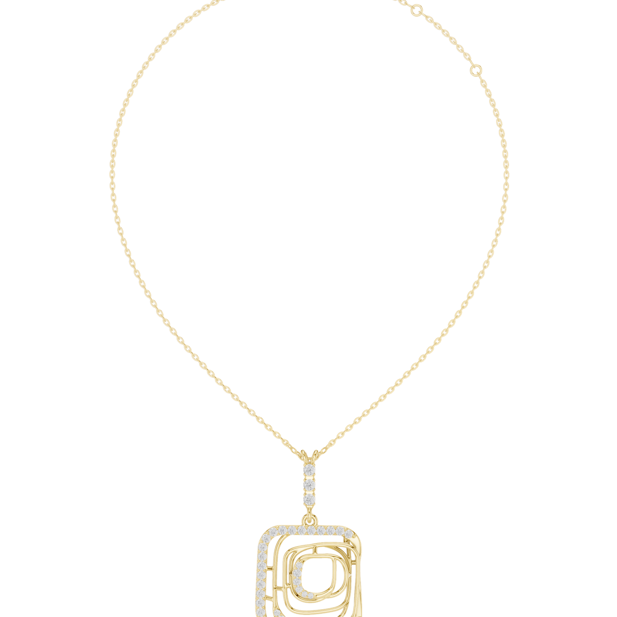 Gold Necklace SBWN (52), Yellow Gold, view 4
